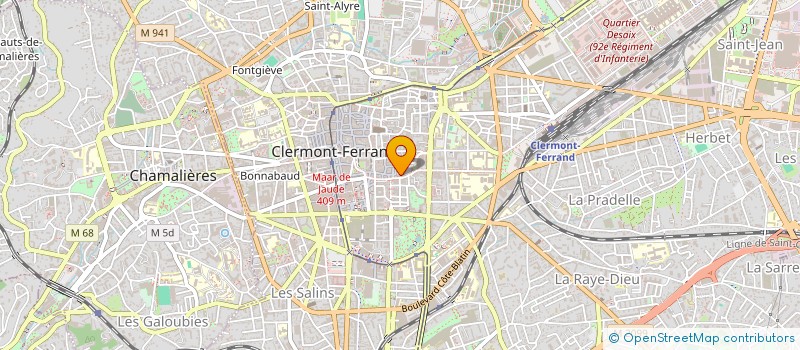 localisation de l'entreprise ASS ANCIENS COMBATT RESISTANCE  CLERMONT-FERRAND