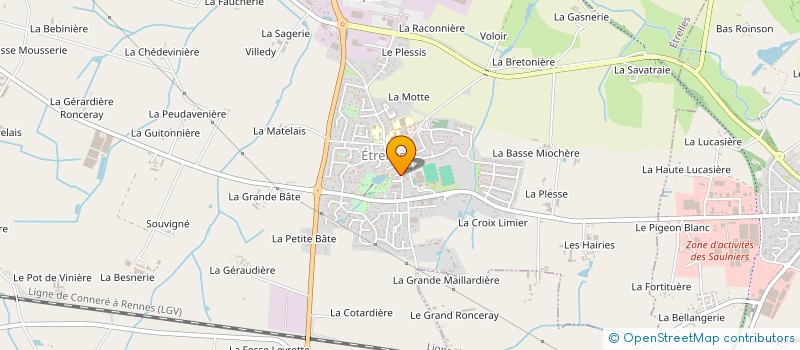 localisation de l'entreprise ASS ANCIENS COMBATTANTS D'ETRELLE  ETRELLES