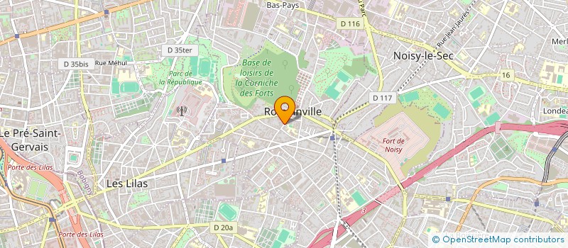localisation de l'entreprise ASS ANCIENS COMBATTANTS VICTIMES GUERRE à ROMAINVILLE