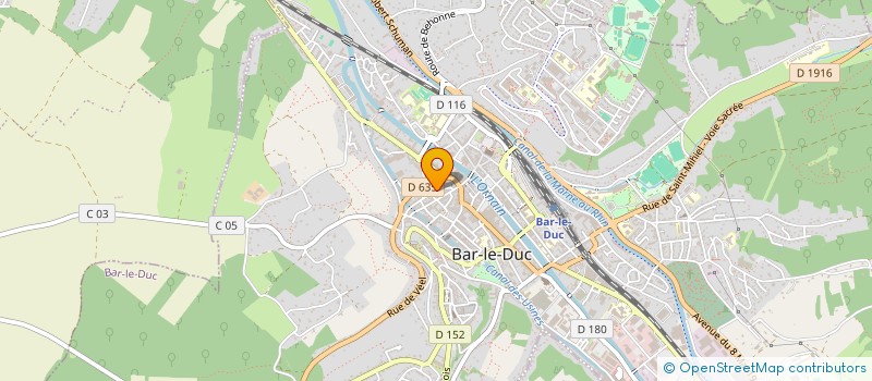 localisation de l'entreprise ASS ANCIENS DE L'ECOLE ST JEAN BAPTISTE  BAR-LE-DUC