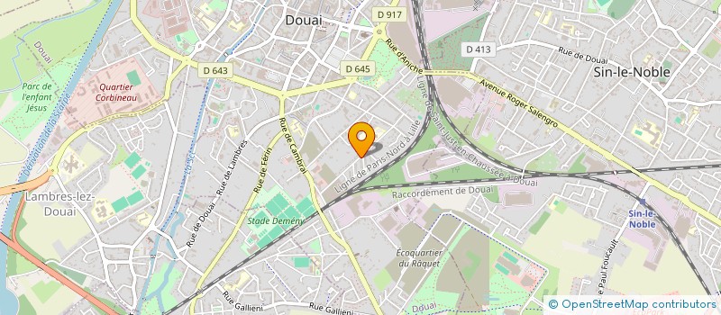 localisation de l'entreprise ASS ANCIENS ELEVES CES STREINGER à DOUAI