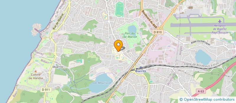 localisation de l'entreprise ASS  ANCIENS ELEVES ECOLE HOTELIERE BTZ  BIARRITZ