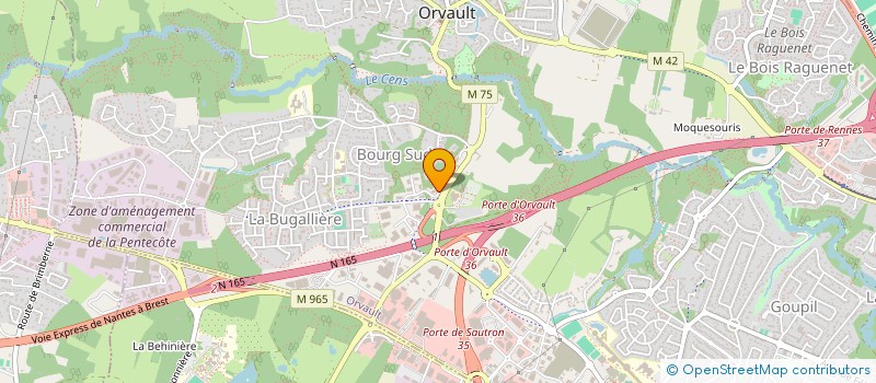 localisation de l'entreprise ASS ANCIENS MAIRES ET ADJOINTS LOIRE ATLANTIQUE à ORVAULT
