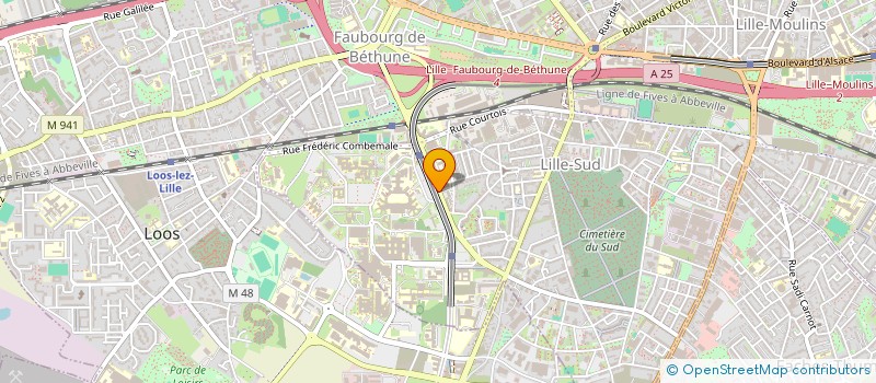 localisation de l'entreprise ASS ANESTHE REANIM PEDIAT EXPRES FRANCAI à LILLE