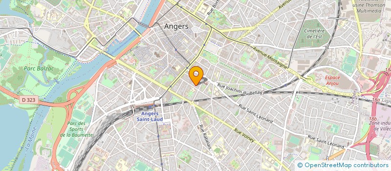 localisation de l'entreprise ASS ANGEVINE DES BIBLIOTHEQUES à ANGERS