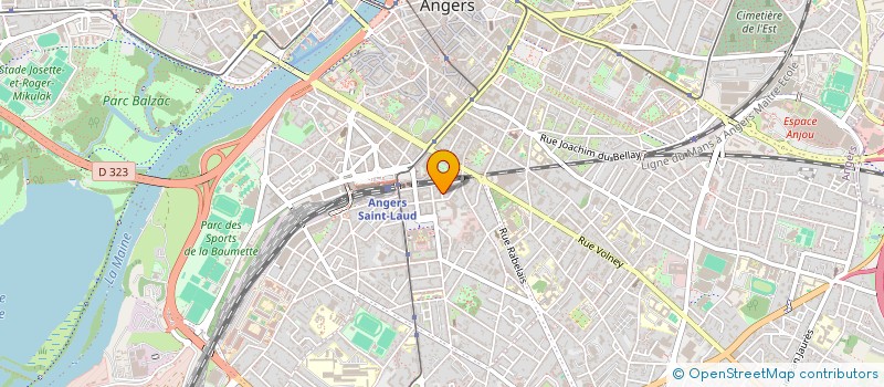 localisation de l'entreprise ASS ANGEVINE FRANZ LISZT à ANGERS