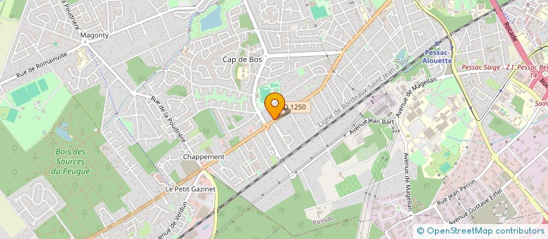 localisation de l'entreprise ASS ANIM FORMAT COM EDUC JEANNE ELISABET à PESSAC