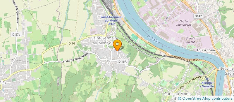 localisation de l'entreprise ASS ANIM'MAGIC  SAINT-GERMAIN-AU-MONT-D'OR