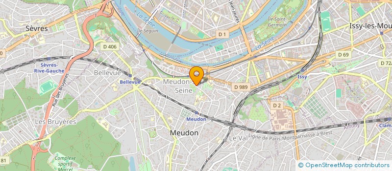 localisation de l'entreprise ASS ANIMA & CIE à MEUDON