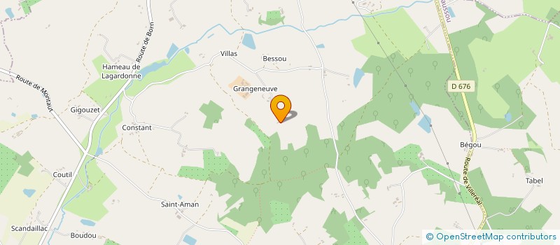 localisation de l'entreprise ASS ANIMALIA SUD OUEST  SAINT-EUTROPE-DE-BORN