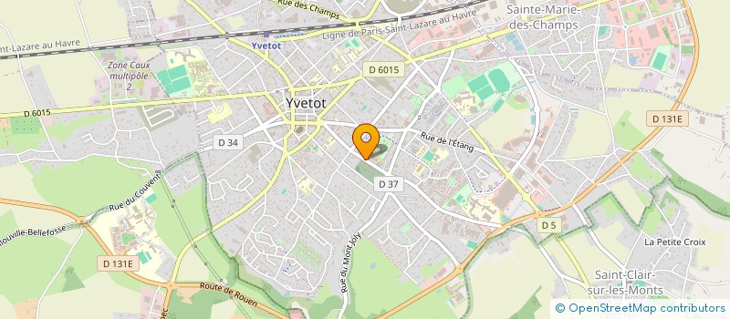 localisation de l'entreprise ASS ANIMAT COORD CULTUR YVETOT PAYS CAUX à YVETOT