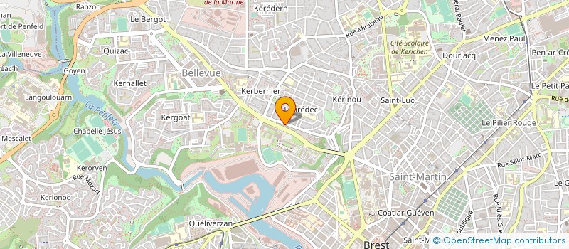 localisation de l'entreprise ASS ANIMAT GEST EMPLOI HEBERGT BRETAGNE à BREST