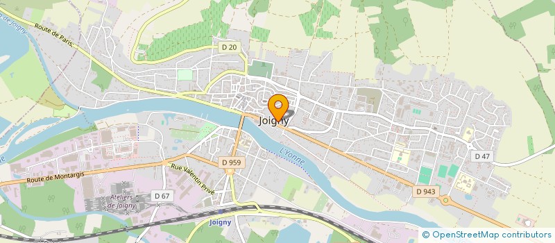 localisation de l'entreprise ASS ANIMATION CHORALE ET ORCHESTRALE à JOIGNY