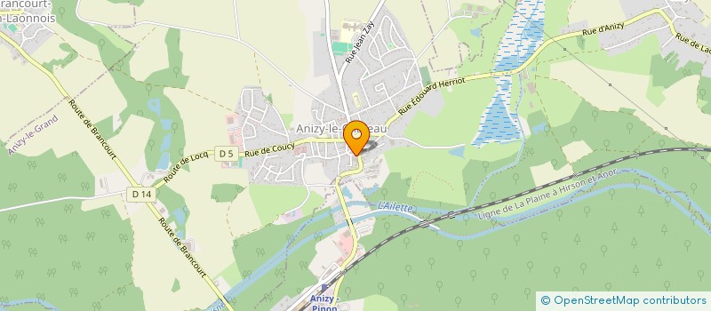 localisation de l'entreprise ASS ANIMATION LOISIR SPECTACLES MUSICAUX à ANIZY-LE-GRAND