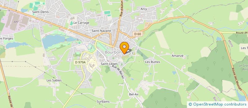 localisation de l'entreprise ASS ANIMATION MENAGERE DE BOURBON LANCY à BOURBON-LANCY
