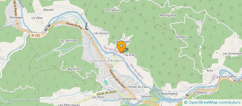 localisation de l'entreprise ASS ANIMATION PASTORALE VALAPRAD à VALS-LES-BAINS