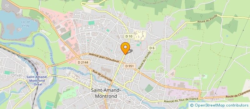 localisation de l'entreprise ASS ANIMATION PAYS ACCUEIL BOISCHAUT  SAINT-AMAND-MONTROND