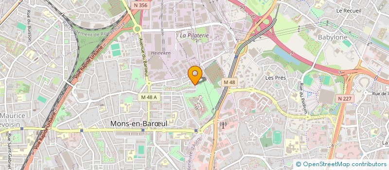 localisation de l'entreprise ASS ANIMATION PLACE BOURGOGNE  MONS-EN-BARUL