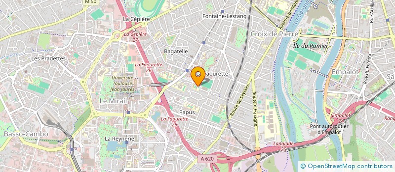 localisation de l'entreprise ASS ANIMATION QUARTIERS PAPUS TABAR...  TOULOUSE