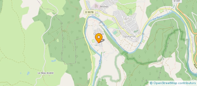 localisation de l'entreprise ASS ANIMATION VALLEE ISPAGNAC  ISPAGNAC