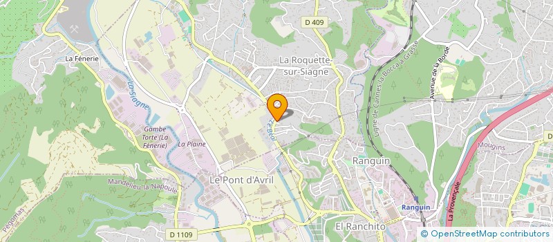 localisation de l'entreprise ASS ANIMATIONS ROQUETTE  LA ROQUETTE-SUR-SIAGNE