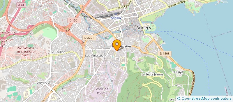 localisation de l'entreprise ASS ANNECY BRIDGE CLUB à ANNECY