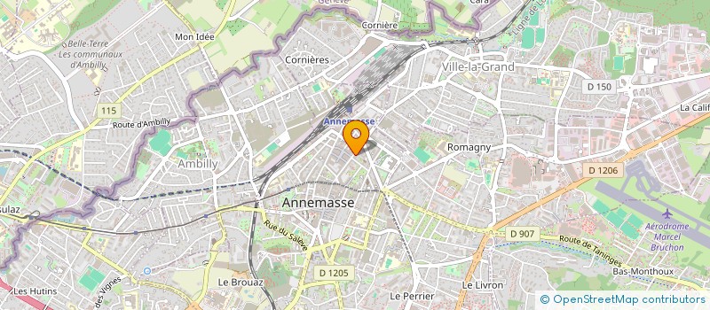 localisation de l'entreprise ASS ANNEMASSIENNE MASSEURS KINE REEDCU à ANNEMASSE