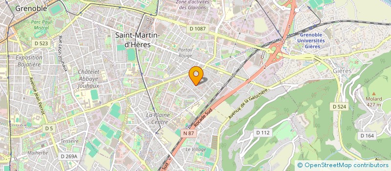 localisation de l'entreprise ASS ANONYMES  SAINT-MARTIN-D'HERES