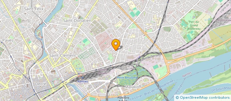 localisation de l'entreprise ASS ANTILLAIS GUYANAIS LOIRE ATLANTIQUE à NANTES