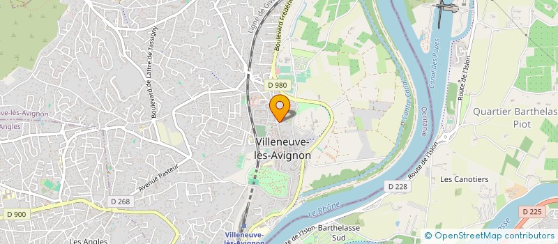 localisation de l'entreprise ASS  APCP  VILLENEUVE-LES-AVIGNON