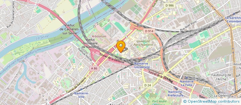 localisation de l'entreprise ASS  APIDEF  NANTERRE