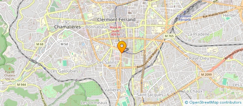 localisation de l'entreprise ASS APLA PRODUCTEURS LEGUMES AUVERGNE à CLERMONT-FERRAND