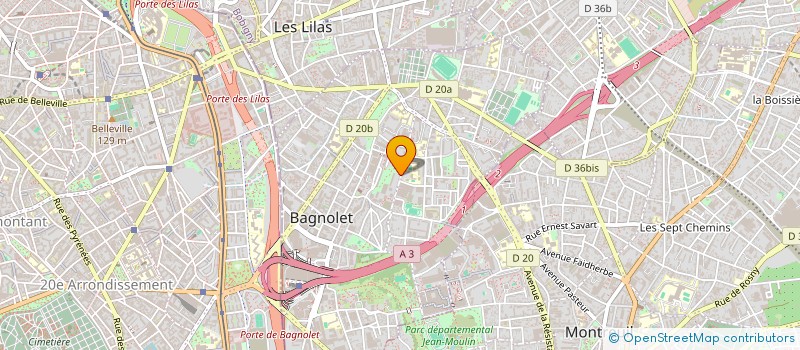 localisation de l'entreprise ASS APPEL DES CENT POUR LA PAIX à BAGNOLET