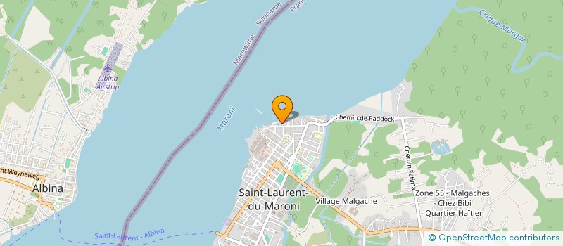localisation de l'entreprise ASS APPUI ELABOR CHARTE TERRIT OUEST GUY à SAINT-LAURENT-DU-MARONI