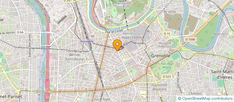 localisation de l'entreprise ASS APSACI ASS PREVOY SOC ART COMM  GRENOBLE