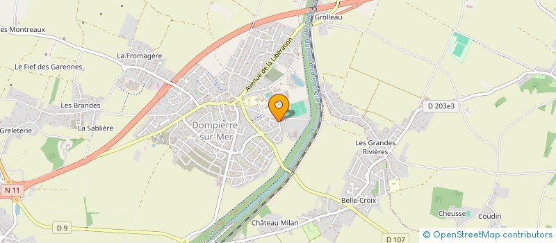 localisation de l'entreprise ASS APSV  DOMPIERRE-SUR-MER