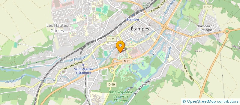 localisation de l'entreprise ASS AQUAGYM DETENTE à ETAMPES