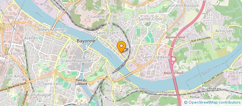localisation de l'entreprise ASS AQUITAINE SPORTS DIFF INSERTION à BAYONNE