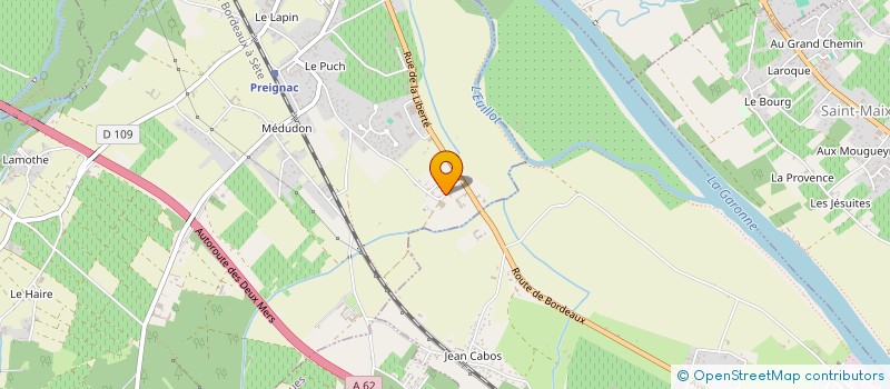 localisation de l'entreprise ASS AQUIVAL  PREIGNAC