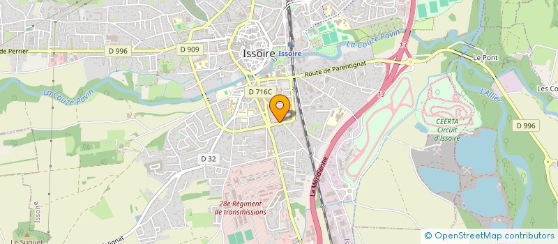 localisation de l'entreprise ASS ARAHI à ISSOIRE
