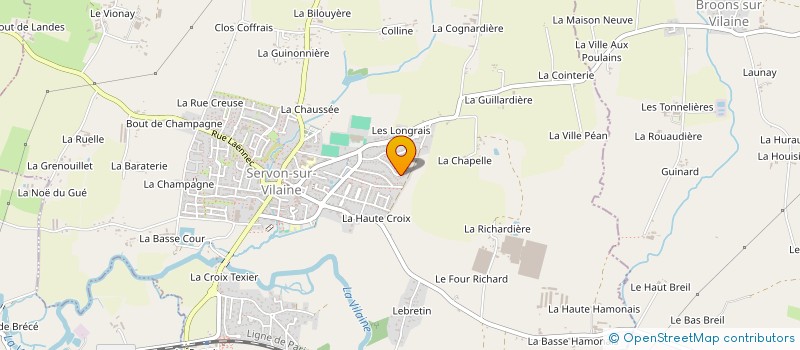localisation de l'entreprise ASS ARC EN CIEL à SERVON-SUR-VILAINE