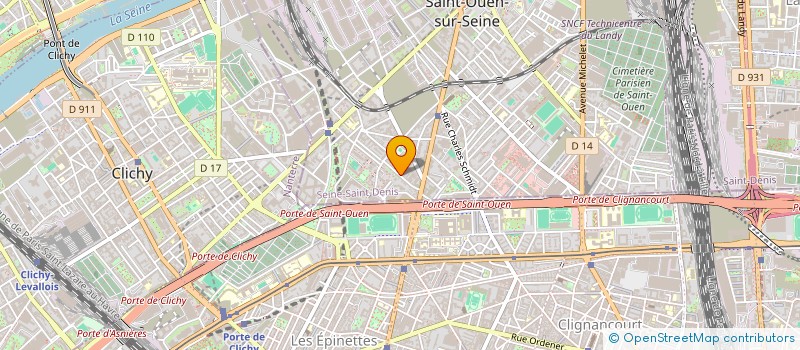 localisation de l'entreprise ASS ARCA à SAINT-OUEN-SUR-SEINE