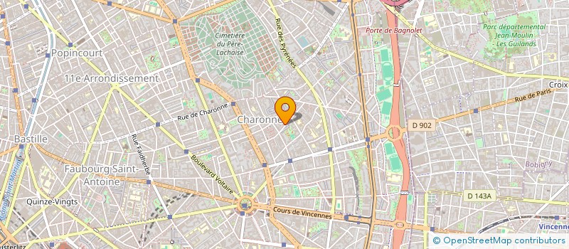 localisation de l'entreprise ASS  ARCANA  PARIS