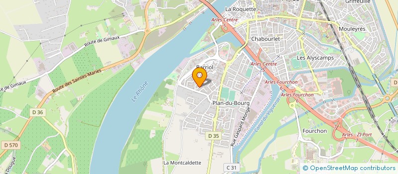 localisation de l'entreprise ASS ARCANE à ARLES