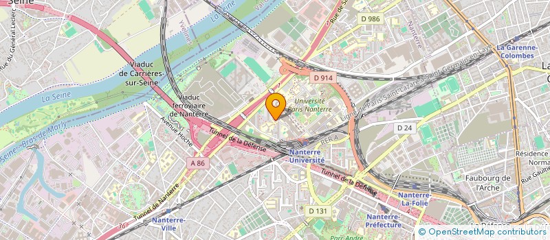 localisation de l'entreprise ASS ARCHI ITTE LATIN AMERI CARAI AFRICA à NANTERRE