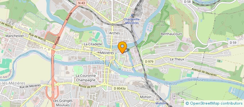 localisation de l'entreprise ASS ARDENNAISE DES SERVICES JUDICIAIRES  CHARLEVILLE-MEZIERES