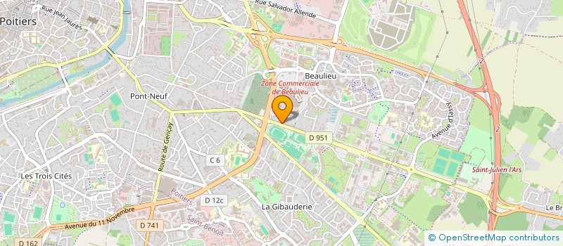 localisation de l'entreprise ASS  AREHMECH  POITIERS