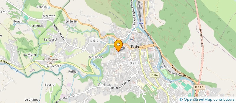 localisation de l'entreprise ASS ARIEGEOISE ATTELAGE à FOIX