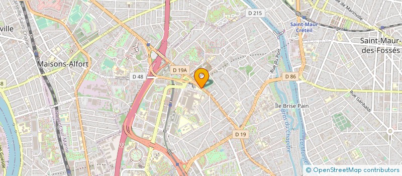 localisation de l'entreprise ASS ARIM  CRETEIL