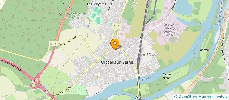 localisation de l'entreprise ASS  ARITHMETIQUE RECHERCHES MEDICALES  OISSEL